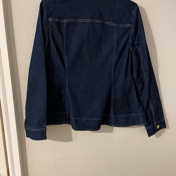 NWT Chico's Soft Peplum Denim Jacket - Picture 6 of 7